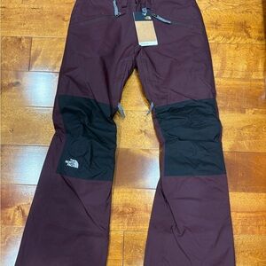 The North Face Maroon and Black Ski/Snowboard/Snow Pants (new with tags)